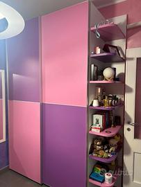 armadio cameretta piu mensola