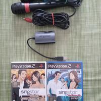 Giochi ps2 Singstar con due microfoni