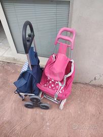 2 carrelli per la spesa