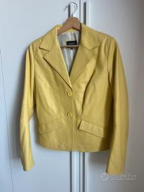 blazer in vera pelle