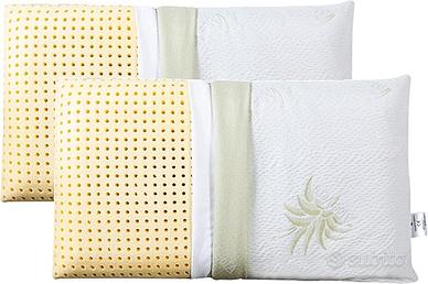 EVERGREENWEB Coppia Cuscini Letto 40x70 Alti 18 cm