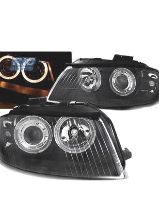 FARI ANGEL EYES AUDI A3 8P 03-08 FONDO NERO