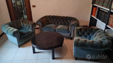 Salotto Antico - Poltrone e Divano Frau in Velluto