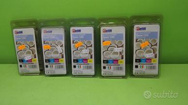 5 pz- Kit 4 cartucce Epson T1281 T1282 T1283 T1284