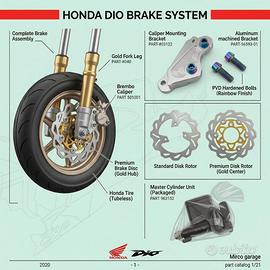 Honda Dio 50 ZX scooter ricambi racing
