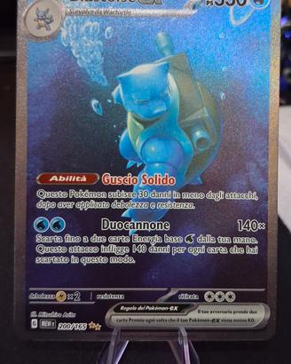 carta pokemon blastoise ex MEW 200/165 151 Arita