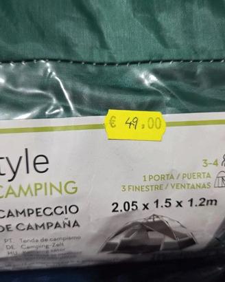 Tenda da campeggio (x2) + materasso da campeggiox2