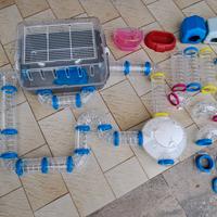 Gabbia con tantissimi accessori