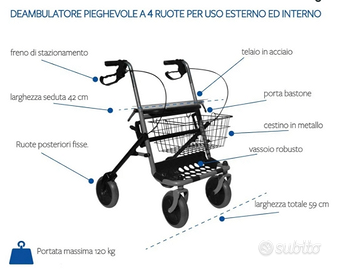 Deambulatore per anziani