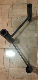 tavolino TV in vetro