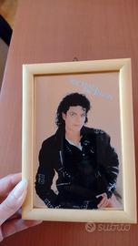 Quadretto specchio vintage Michael Jackson+Rivista