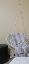 Poltrona sospesa beige