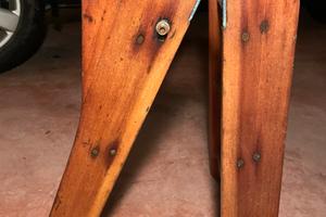 Scaletta mogano pieghevole