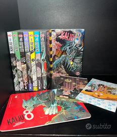 Kaiju n.8 volumi 1-8 con 5 variant e cartoline