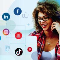 Social media, web marketing, grafico