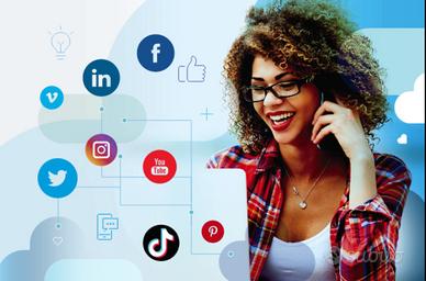 Social media, web marketing, grafico