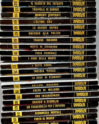 lotto 25 diabolik swiss - da nr 43 a nr 122