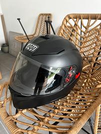 Casco moto AGV nero opaco
