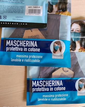 Mascherina in cotone protettiva