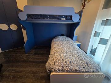 Letto a castello completo con contenitore