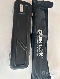 Flauto traverso in argento più leggio