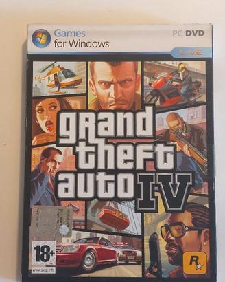Cofanetto con 2 CD x PC Grand Theft Auto IV GTA