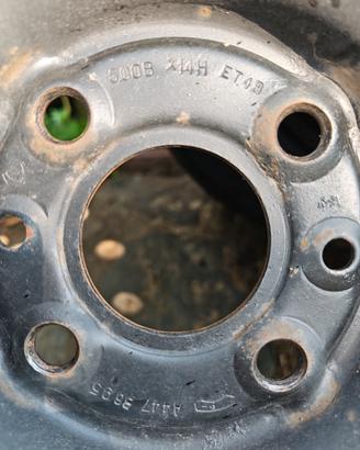 Cerchi in ferro per Fiat 500