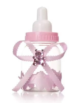 Mini biberon bimba baby shower scatole bomboniere