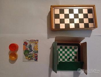giochi vintage: sorpresa kinder, scacchiera,