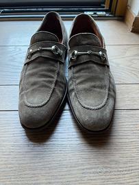 Baldinini - mocassino scamosciato morsetto metalli