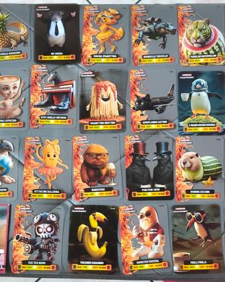 Lotto Italian Brainrot Lamincards e 2 Olografiche