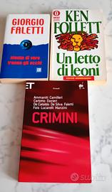 Tre libri thriller (Faletti, Follett e vari)
