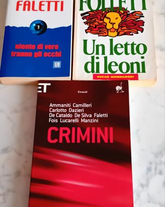 Tre libri thriller (Faletti, Follett e vari)