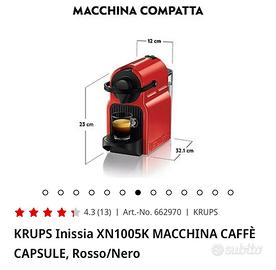 MACCHINA CAFFE - NESPRESSO INISSIA ROSSA - KRUPS XN1005K