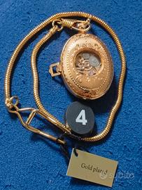 orologio tasca funzionamento meccanico color oro