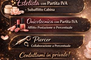 Cabina e postazione per estetista, onicotecnica