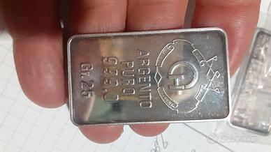 lingotto chiesi 25,22 grammi 999 argento 