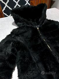 Cappotto in pelliccia sintetica – Nero, caldo