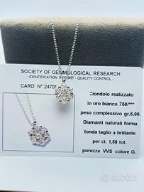 collana oro 18kt brillanti 1.58 CA