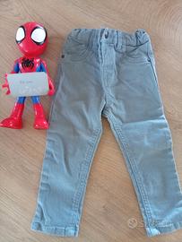 Pantaloni eleganti azzurri tg 86 cm