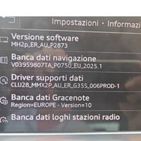 mappe 2025 Audi MH2p mmi a6, q7, q8...ecc.