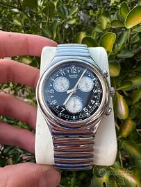 SWATCH IRONY CRONOGRAPH YCS100 BLACK DIAL 1995