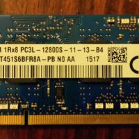 Banco RAM 4GB DDR3 1600 MHz (PC3L 12800) SODIMM