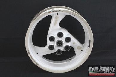 Cerchio posteriore Brembo bianco tre razze 17 x 5,