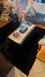 Tappeto a pelo lungo shaggy – Nero 150 x 220