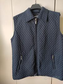 Gilet trapuntato blu