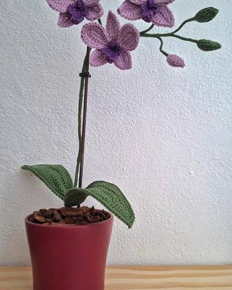 fiori all'uncinetto-Orchidea all'uncinetto 