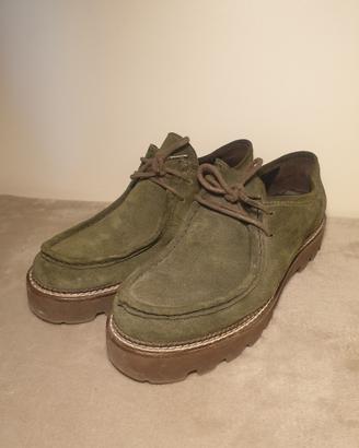 Scarpe il Laccio stringata in Pelle Scamosciata 