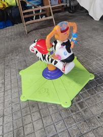zebra saltella e gira - dondolo Fisher Price 
