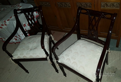 Sedia d epoca in coppia nuove poltrona